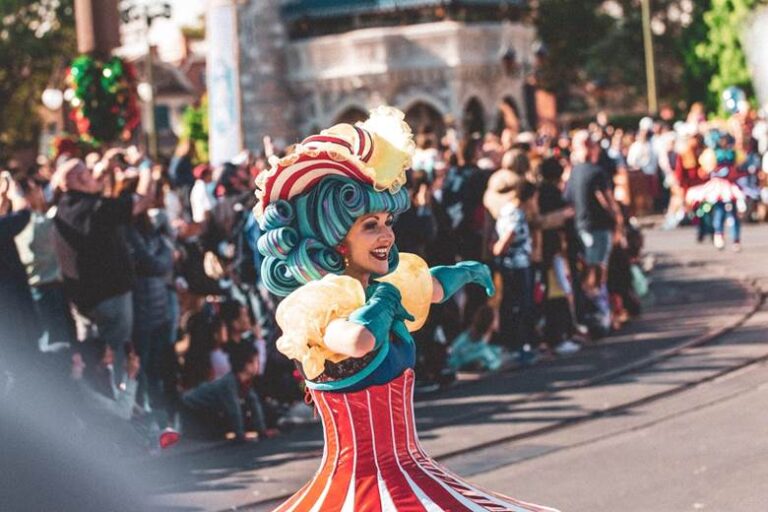 a woman performing for kids