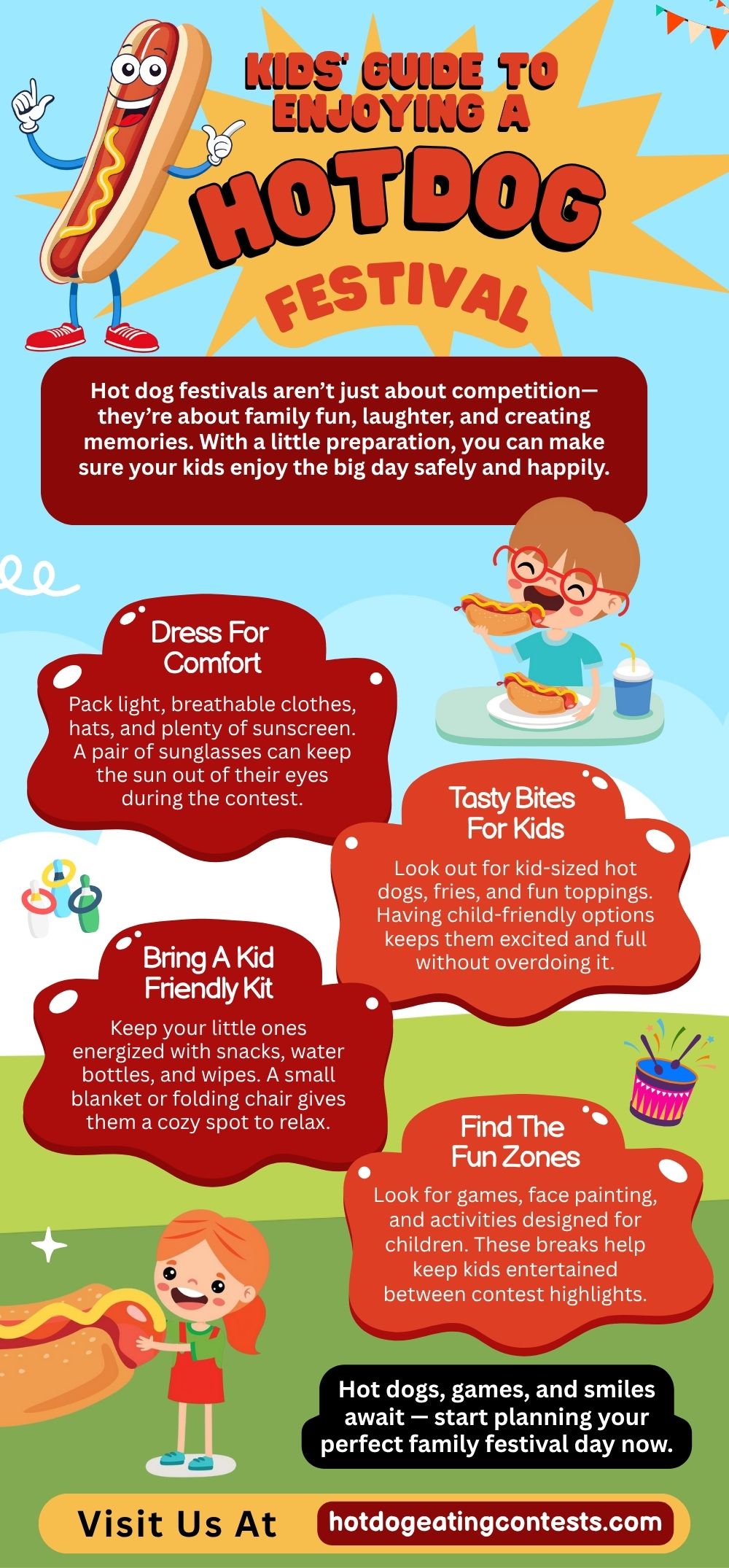 Kids’ Guide to Enjoying a Hot Dog Festival – An Infographic
